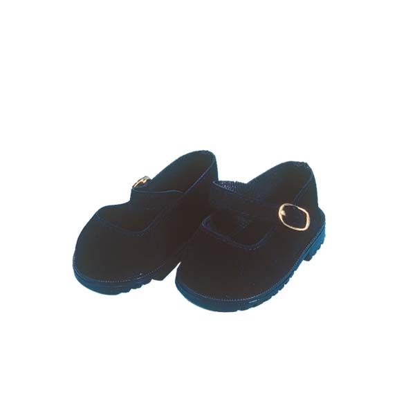 Velourlederschuhe schwarz Größe  34 cm