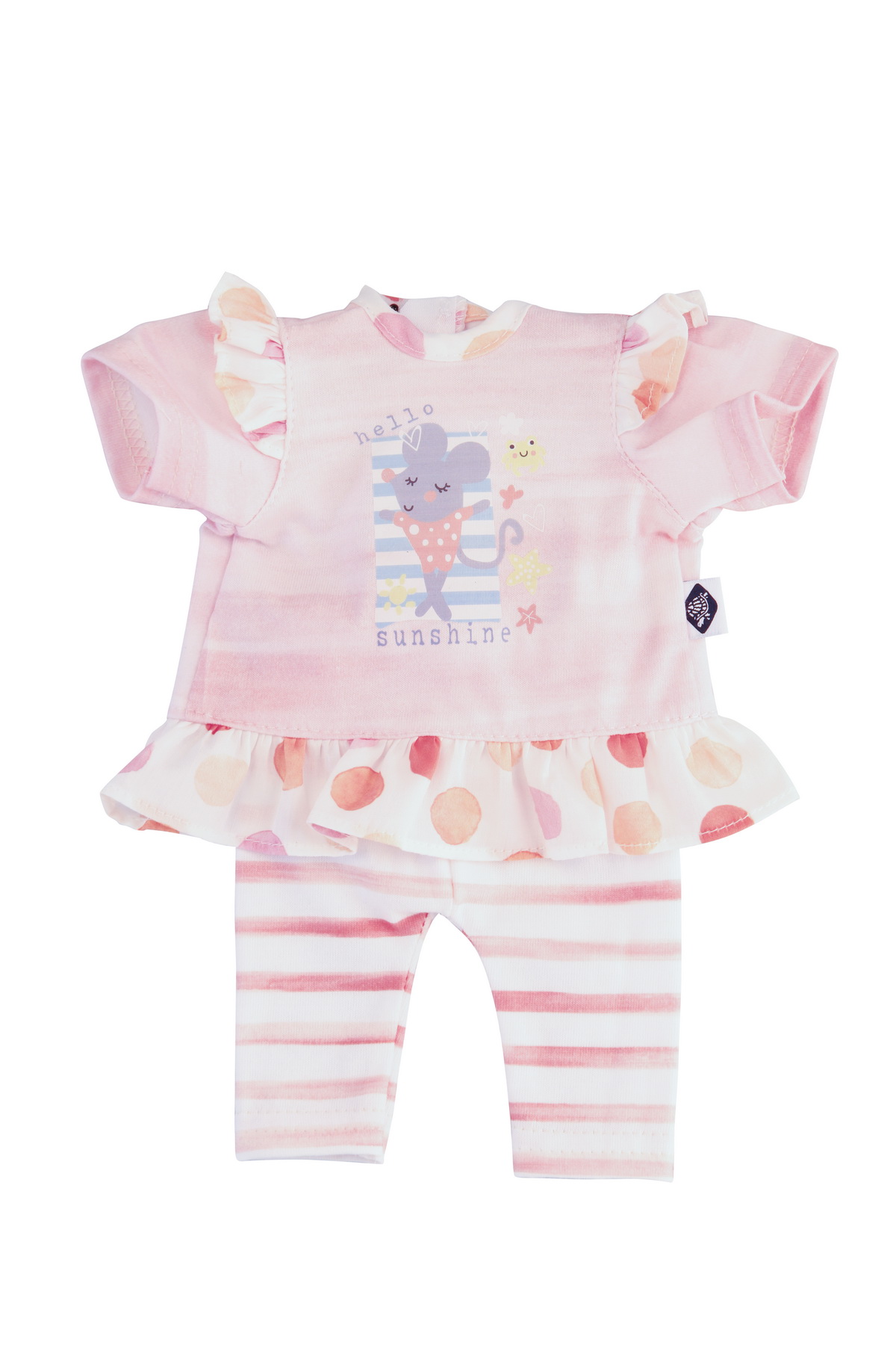 Kleidung für Puppen 32-52 cm  Ringelhose, Sommeroutfit 2-teilig