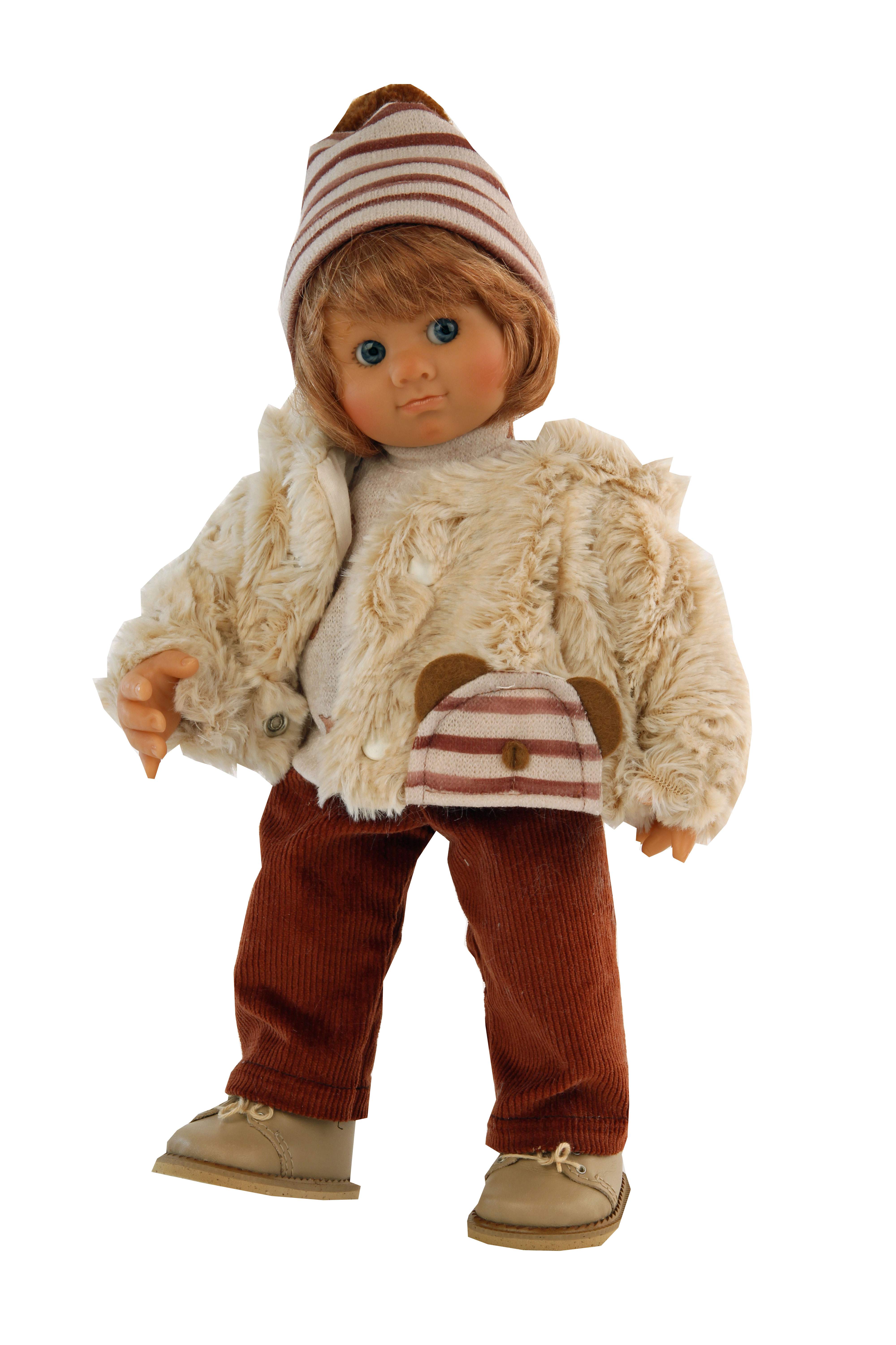 Puppe Müller-Wichtel  Sam 30 cm rote Haare, Winterkleidung