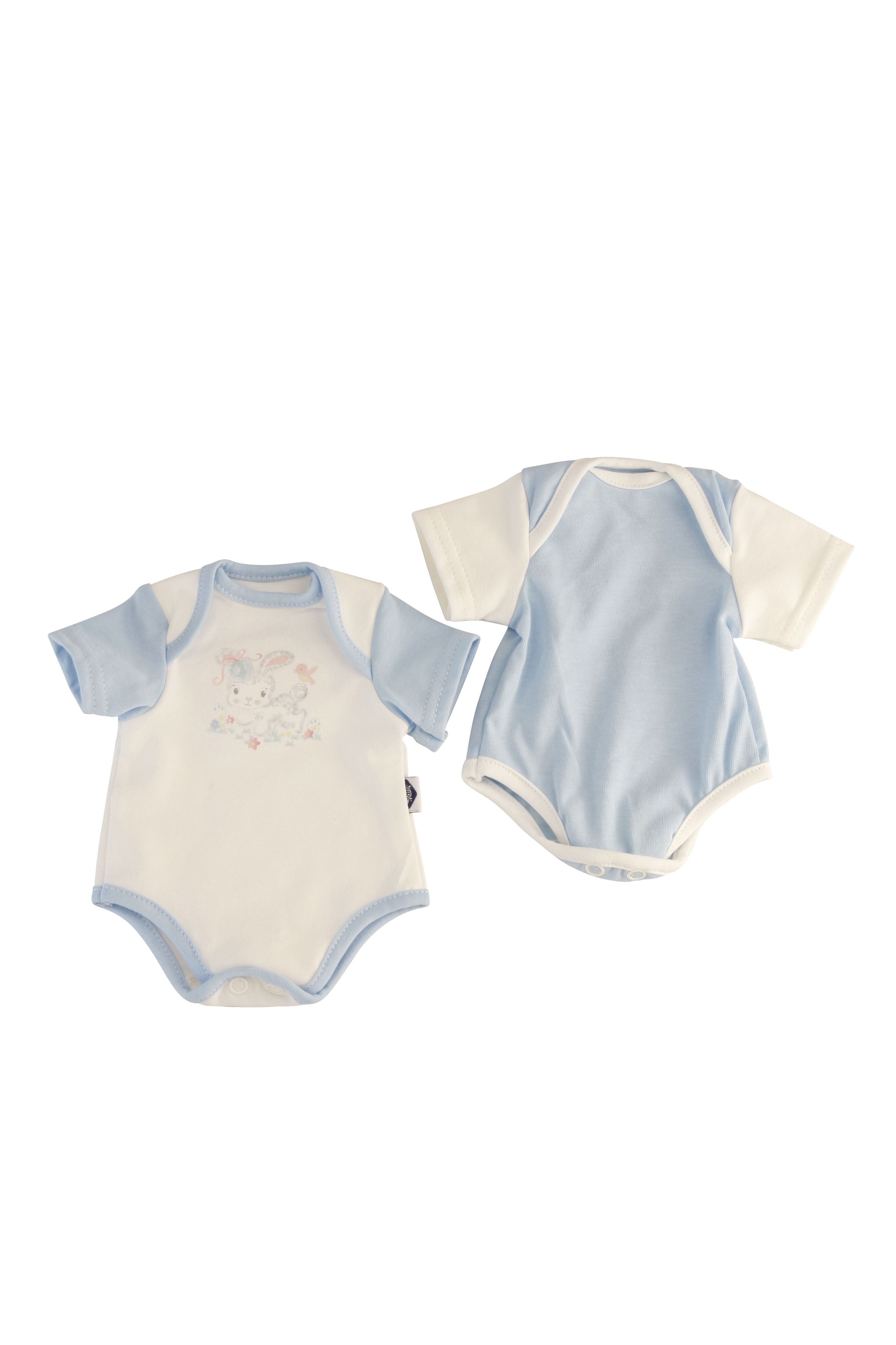 Kleidung Body blau zu Puppe 32 -52  cm (2er Set)