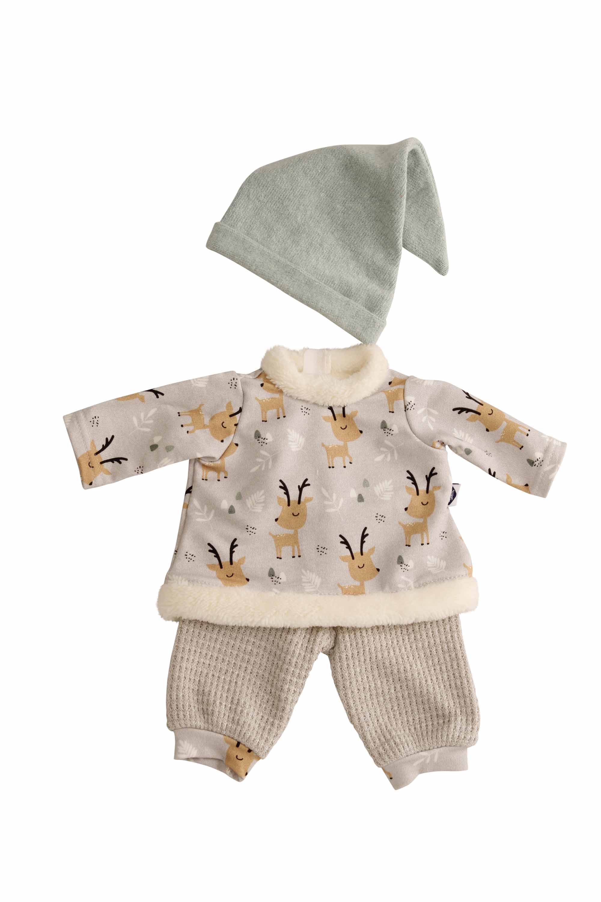 Kleidung für Puppen 32-52 cm  winterlich Rentier