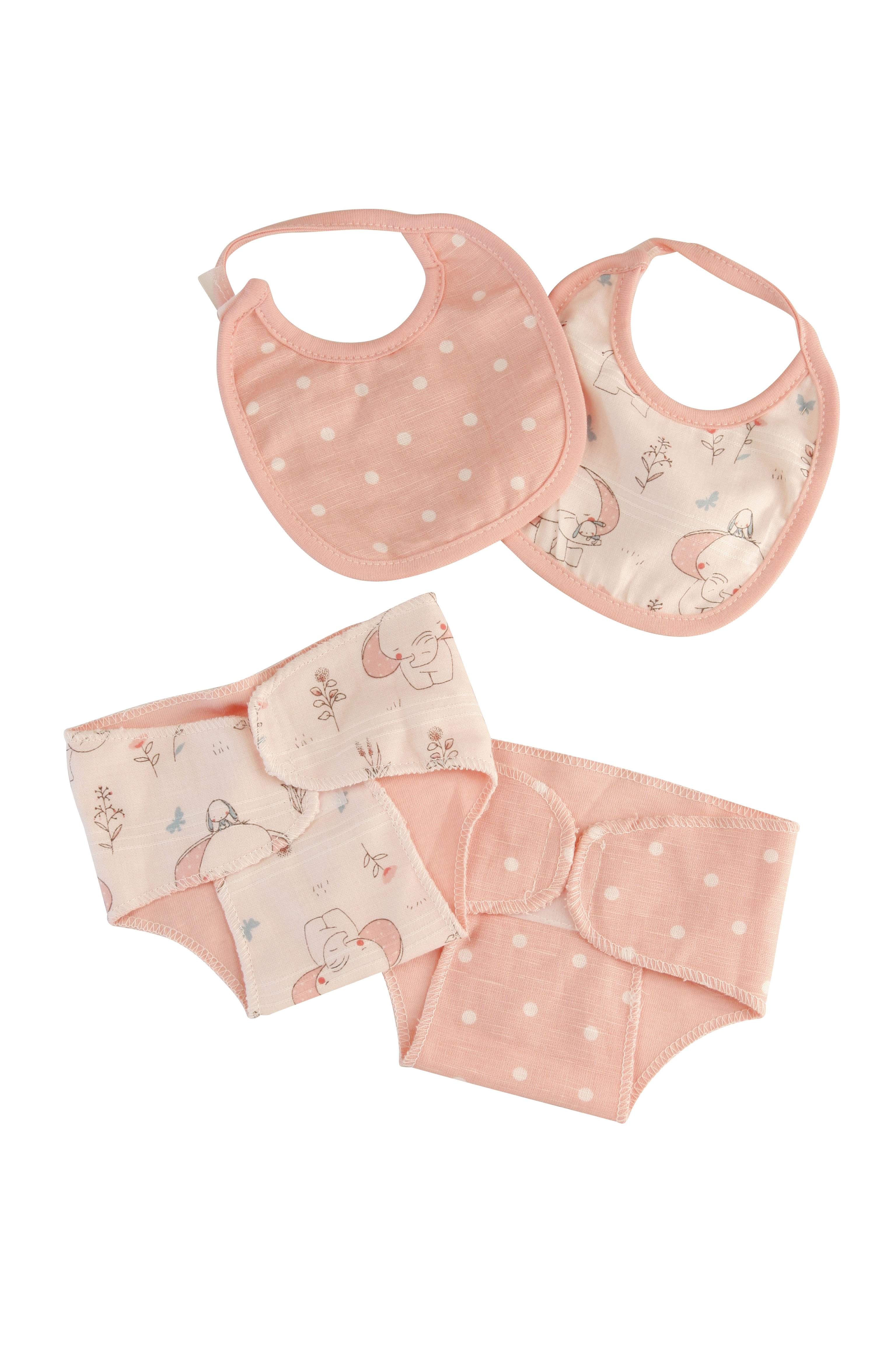 Kleidung Windel/Latz  rose zu Puppe 32 -52  cm