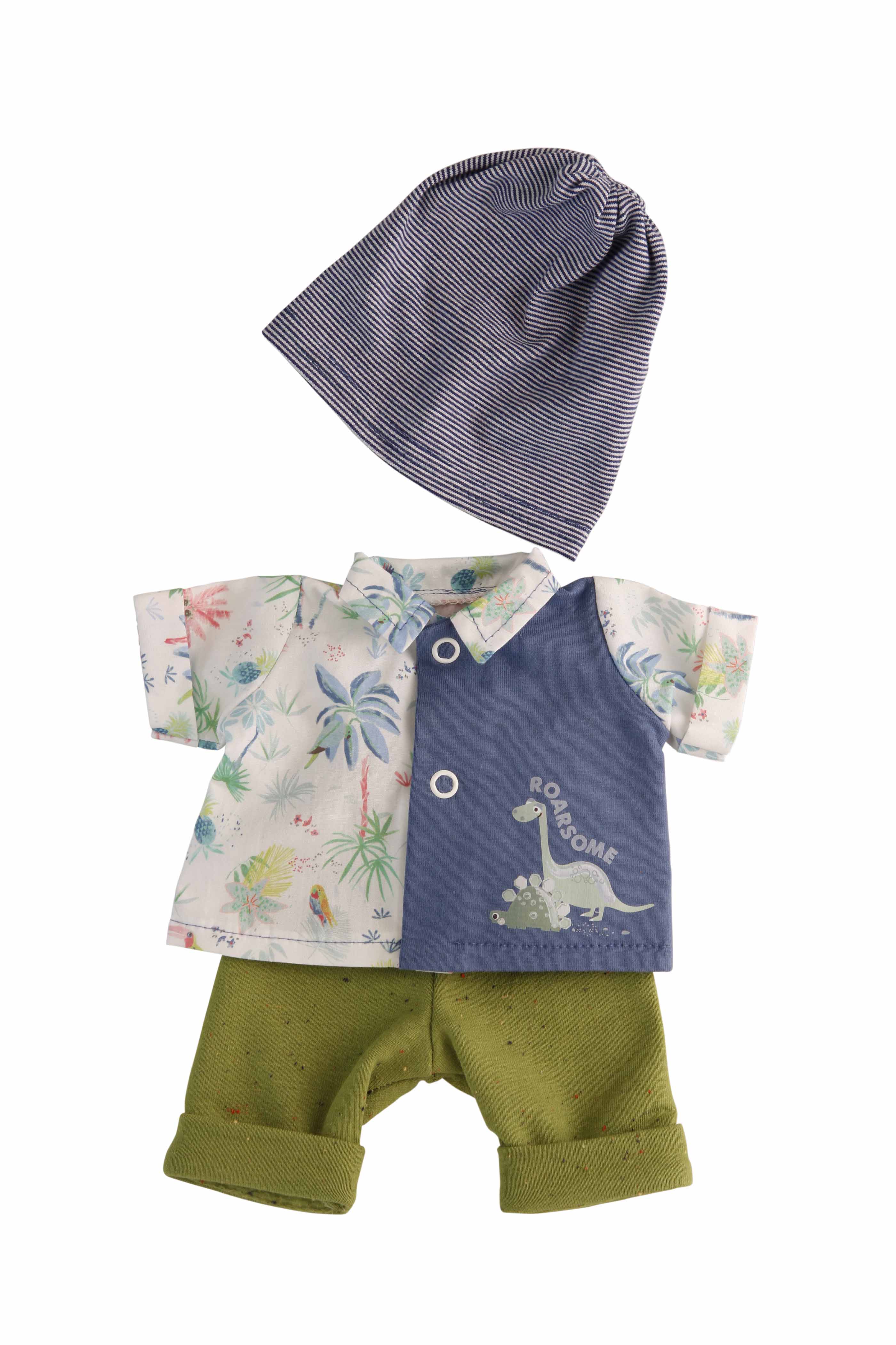 Kleidung zu Puppe Schlummerle 32 cm Junge, sommerlich mit  Dinos