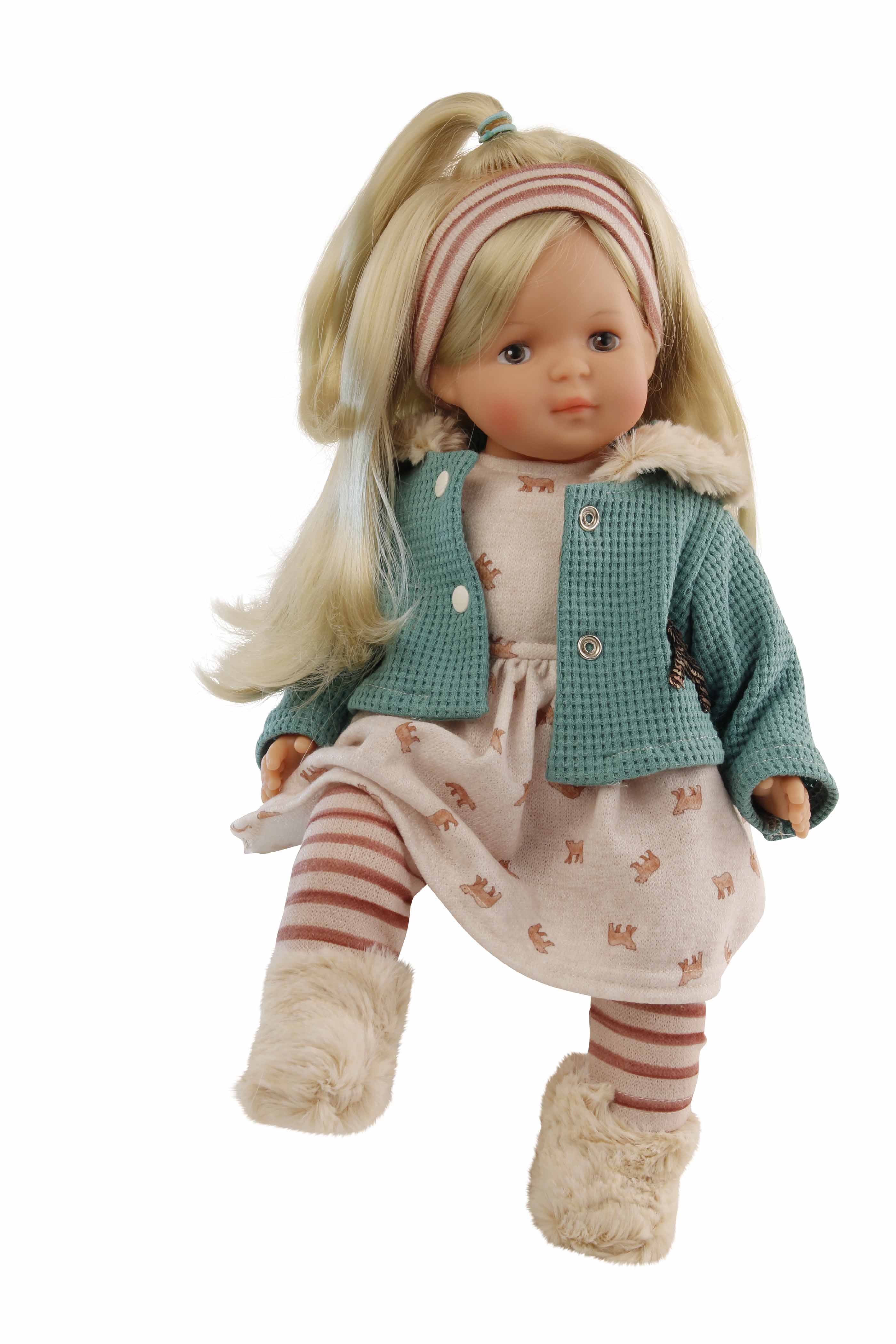 Kleidung zu Puppe 37 cm Schlummerle/Strampelchen/Lenchen- Kleidung winterlich  rose/petr